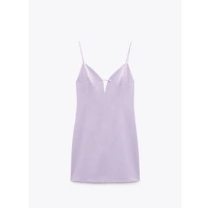 zara nwt lilac mini dress
